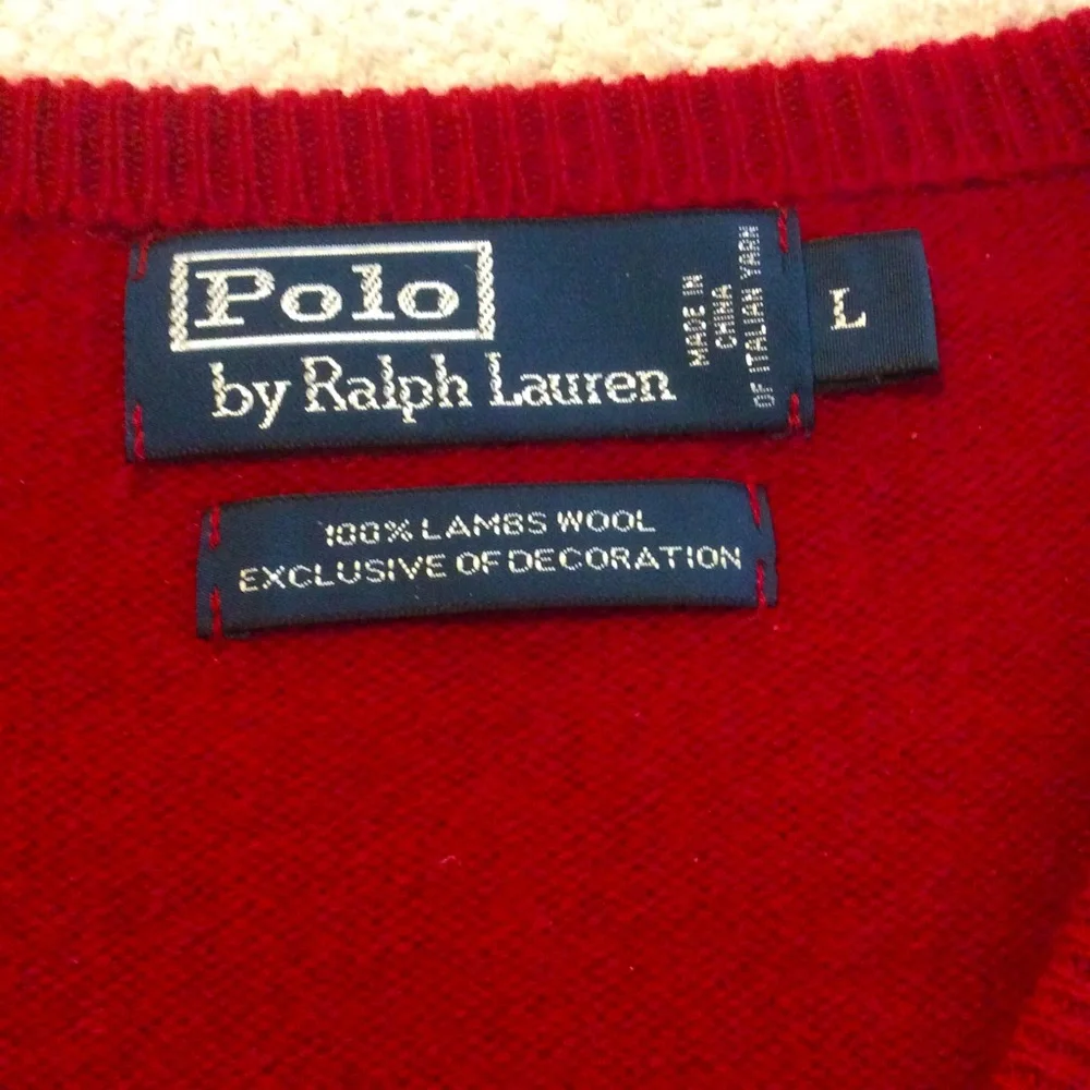Polo Ralph Lauren 100% Lambswool Sweater Size L